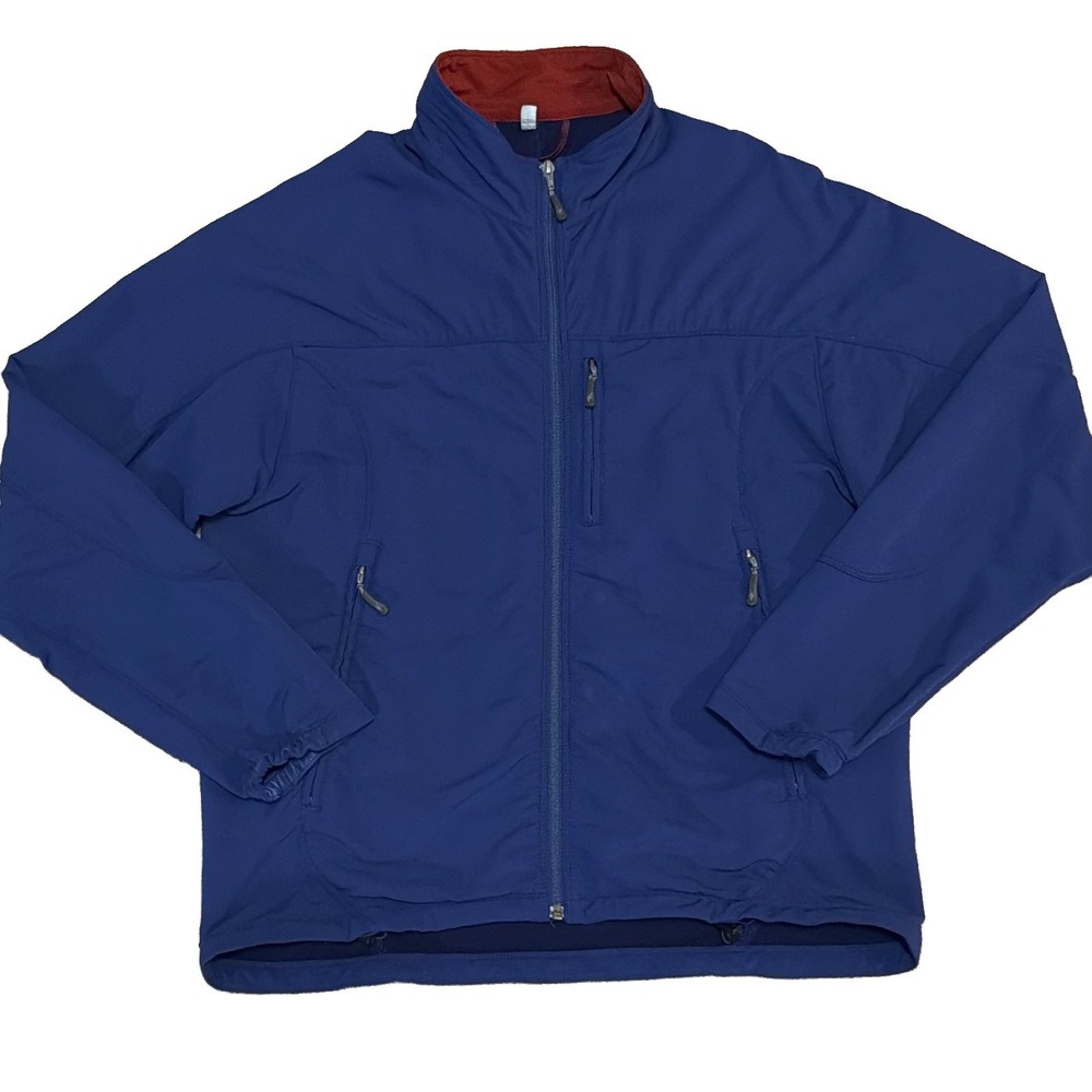 Ibex Men's Climawool Lite Softshell Jacket Mens Large Blue Wool Nylon Blend